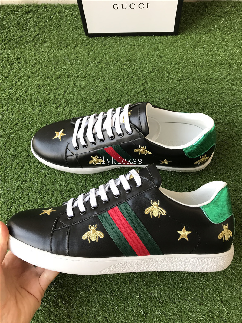 GC Ace Embroidered Sneaker Black Bee